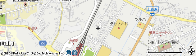 秋田県仙北市角館町上菅沢周辺の地図