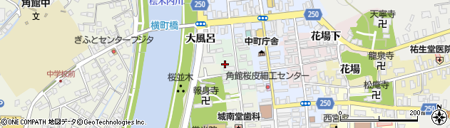 秋田県仙北市角館町七日町周辺の地図