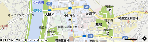 秋田県仙北市角館町中町5周辺の地図