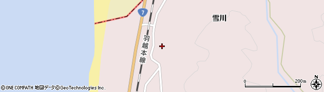 秋田県由利本荘市岩城勝手（新屋境）周辺の地図