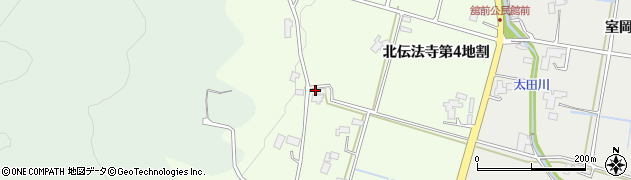 岩手県矢巾町（紫波郡）北伝法寺（第３地割）周辺の地図