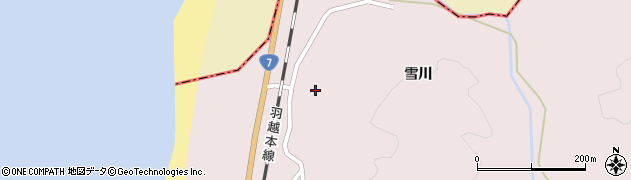 秋田県由利本荘市岩城勝手（家ノ上）周辺の地図