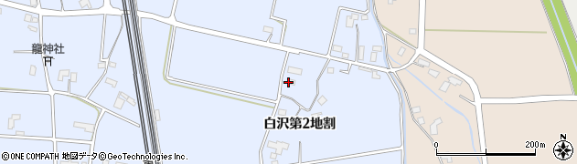 岩手県矢巾町（紫波郡）白沢（第２地割）周辺の地図