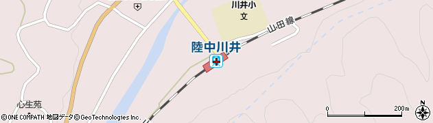 陸中川井駅周辺の地図