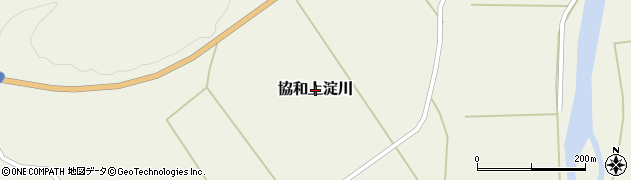 秋田県大仙市協和上淀川周辺の地図