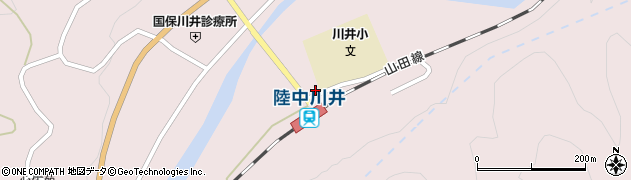 宮古市役所川井地域振興センター周辺の地図
