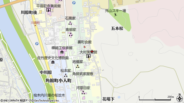 〒014-0326 秋田県仙北市角館町山根町の地図