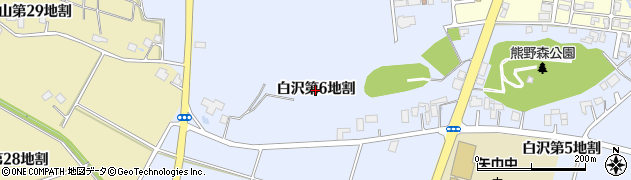 岩手県矢巾町（紫波郡）白沢（第６地割）周辺の地図