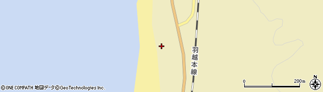 秋田県秋田市下浜羽川（上浜）周辺の地図