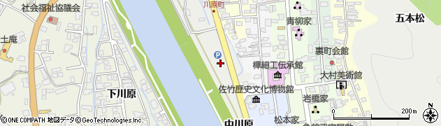 秋田県仙北市角館町北野周辺の地図