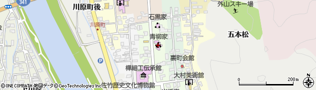 青柳家周辺の地図