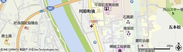 秋田県仙北市角館町川原町後周辺の地図