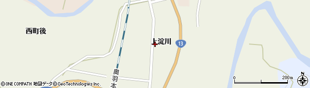 秋田県大仙市協和上淀川（上淀川）周辺の地図