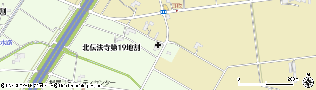 岩手県矢巾町（紫波郡）北伝法寺（第１９地割）周辺の地図