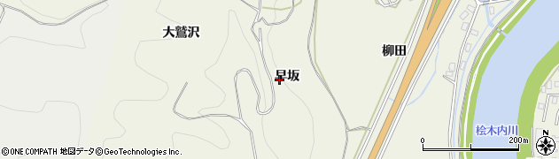 秋田県仙北市角館町小勝田（早坂）周辺の地図