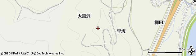 秋田県仙北市角館町小勝田大鷲沢周辺の地図