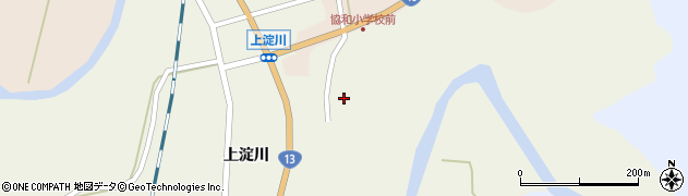 秋田県大仙市協和上淀川東町後周辺の地図