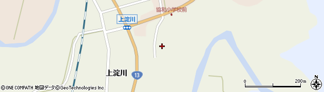 秋田県大仙市協和上淀川（東町後）周辺の地図