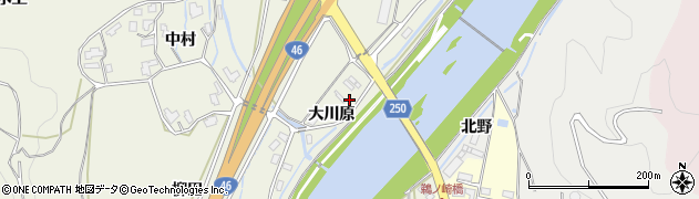秋田県仙北市角館町小勝田（大川原）周辺の地図