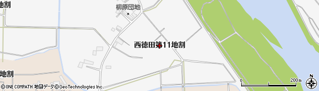 岩手県矢巾町（紫波郡）西徳田（第１１地割）周辺の地図