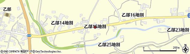 岩手県盛岡市乙部（１５地割）周辺の地図
