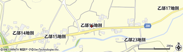岩手県盛岡市乙部１６地割周辺の地図