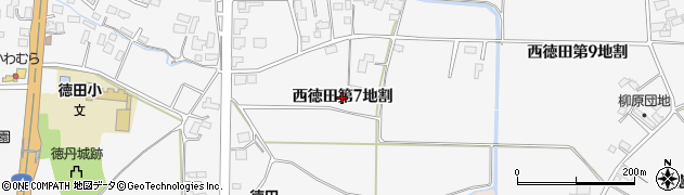 岩手県矢巾町（紫波郡）西徳田（第７地割）周辺の地図