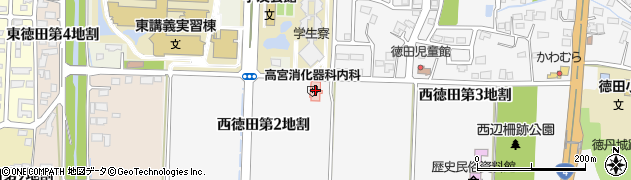 高宮消化器科内科医院周辺の地図