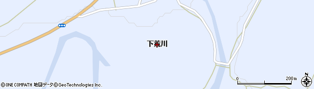 秋田県大仙市協和荒川（下荒川）周辺の地図