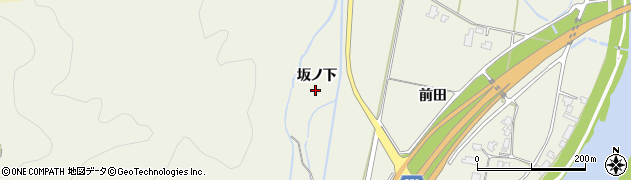 秋田県仙北市角館町小勝田坂ノ下周辺の地図
