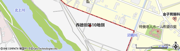岩手県矢巾町（紫波郡）西徳田（第１０地割）周辺の地図
