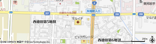 株式会社スーパーマーケットマルイチ　矢巾店周辺の地図