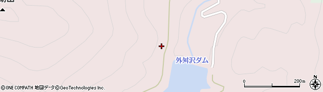 外舛沢ダム周辺の地図