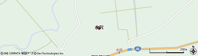 秋田県大仙市協和稲沢（水沢）周辺の地図