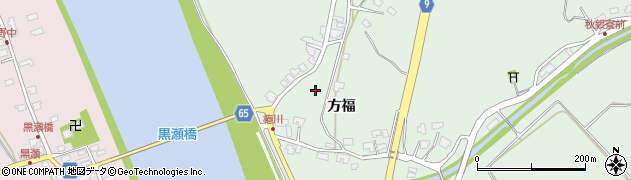 秋田県秋田市雄和椿川（方福）周辺の地図