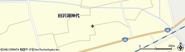 秋田県仙北市田沢湖神代（堂ノ西）周辺の地図