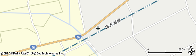 秋田県仙北市田沢湖卒田（街道南）周辺の地図