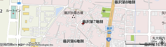 岩手県矢巾町（紫波郡）藤沢周辺の地図