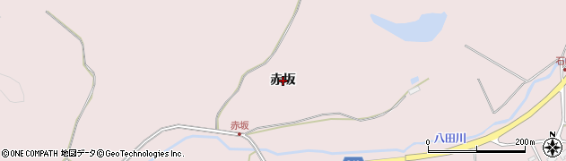 秋田県秋田市下浜八田（赤坂）周辺の地図