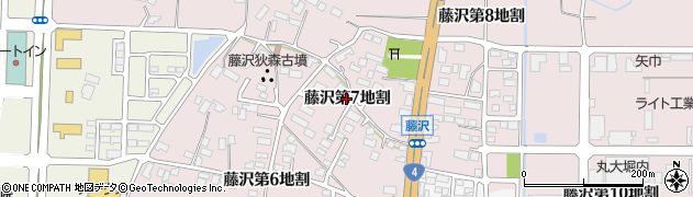 岩手県矢巾町（紫波郡）藤沢（第７地割）周辺の地図