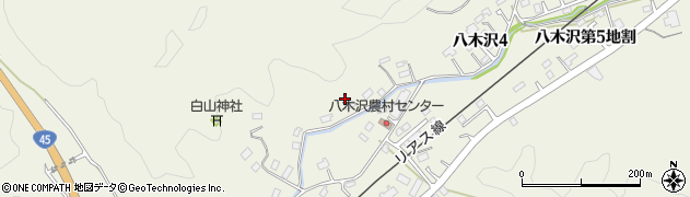 八木沢川周辺の地図