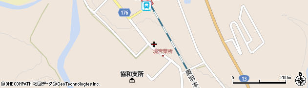 秋田県大仙市協和境野田79周辺の地図