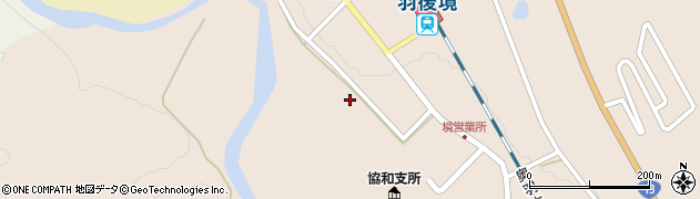 秋田県大仙市協和境菅生田周辺の地図