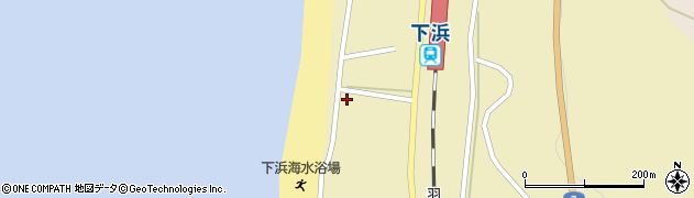 秋田県秋田市下浜羽川（下浜）周辺の地図