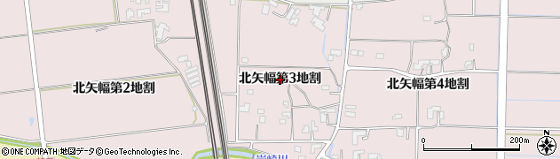 岩手県矢巾町（紫波郡）北矢幅（第３地割）周辺の地図