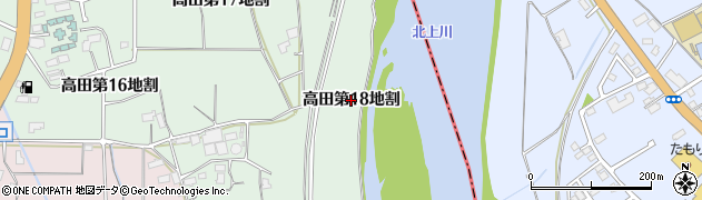 岩手県矢巾町（紫波郡）高田（第１８地割）周辺の地図