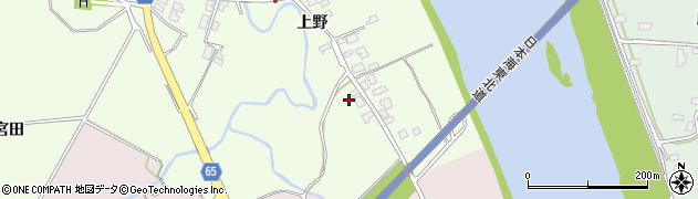 秋田県秋田市下浜楢田上野139周辺の地図
