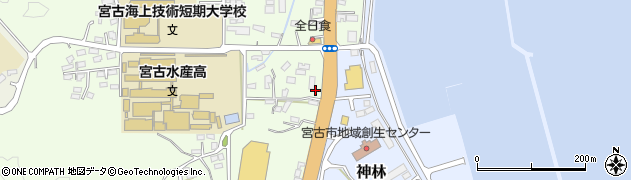 浮島食堂周辺の地図