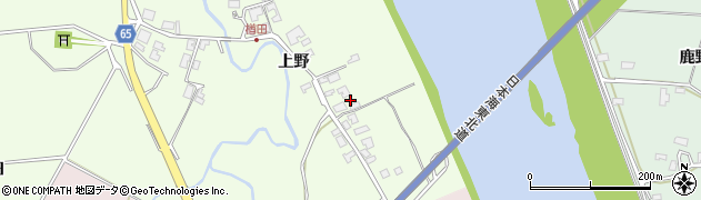 秋田県秋田市下浜楢田上野131周辺の地図
