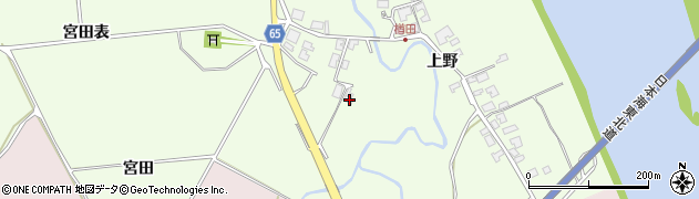 秋田県秋田市下浜楢田上野42周辺の地図